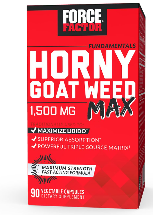 FORCE FACTOR HORNY GOAT WEED MAX 1,500MG *90 CAPSULES