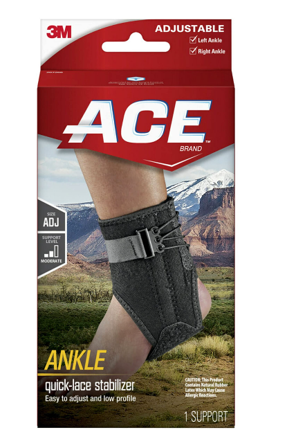 ACE ANKLE BRACE WITH SIDE STABILIZERS