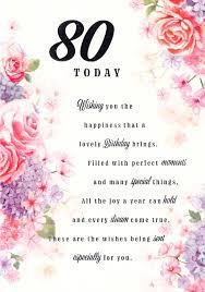 80TH BIRTHDAY WISHES ESPECIALLY FOR YOU