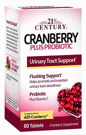 21ST CENTURY CRANBERRY PLUS PROBIOTIC URINARY TRACT SUPPORT 60*TABLETS
