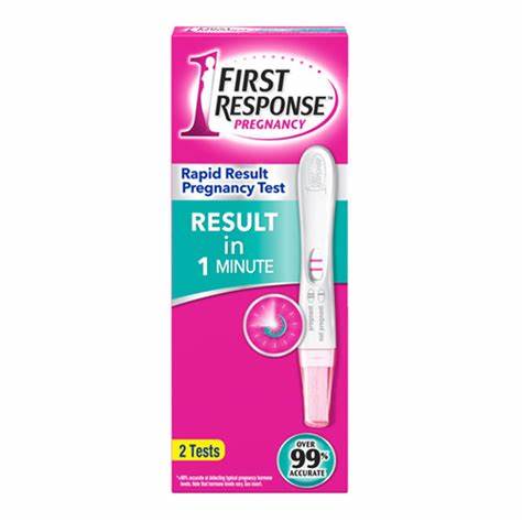 1FIRST RESPONSE PREGNANCY RAPID RESULT IN 1 MINUTE 2 TESTS