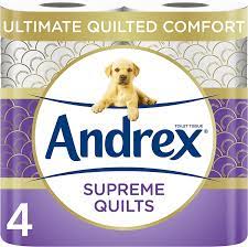 ANDREX SUPREME QUILTS *4 LUXURY ROLLS