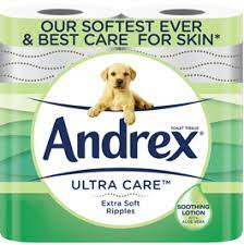 ANDREX ULTRA CARE EXTRA SOFT RIPPLES 4 ROLLS