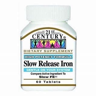 21ST CENTURY SLOW RELEASE IRON *60TABLETS