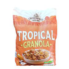CROWNFIELD TROPICAL GRANOLA 45G