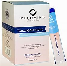 RELUMINS ADVANCED NUTRITION PREMIUM COLLAGEN BLEND BLUEBERRY DRINK MIX (20 SACHETS)
