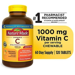NATURE MADE CHEWABLE C EXTRA STRENGTH DOSAGE 1000MG