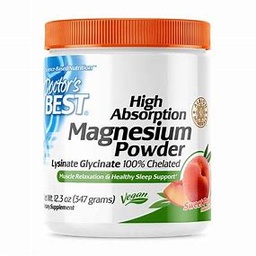 DOCTOR'S BEST HIGH ABSORPTION MAGNESIUM POWDER LYSINATE GLYCINATE (347 GRAMS)